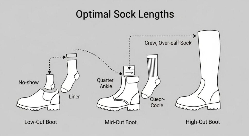丈感と厚さの基本原則を図解し、最適なバランスを示すイメージ